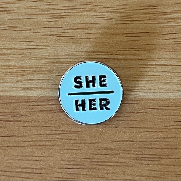 Starbucks Jewelry - Starbucks She/Her Pronoun Barista Pin
